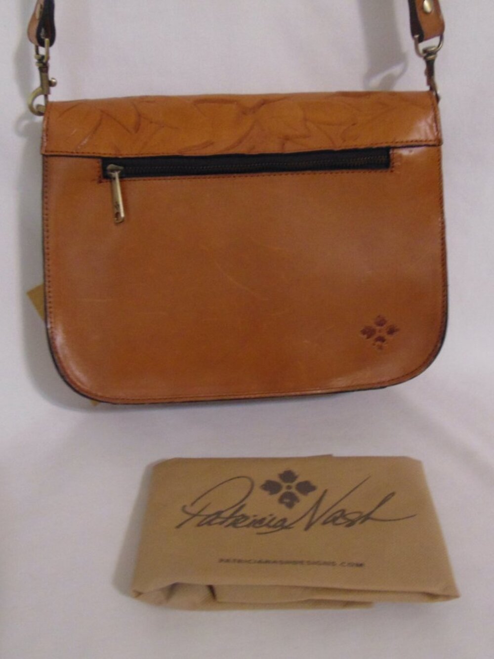 Patricia Nash Deep Embossed Flap Crossbody - Picture 3 of 8